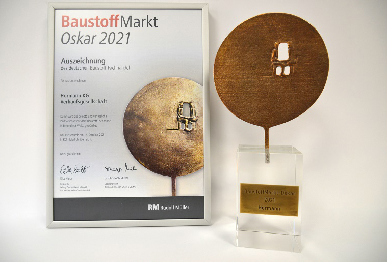 霍曼荣获《BaustoffMarkt》奥斯卡奖！